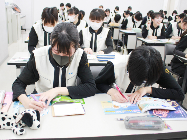 １年生へ接客のポイント説明！